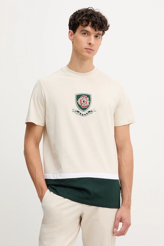 Хлопковая футболка Guess, бежевый
Хлопковая футболка Guess, бежевый