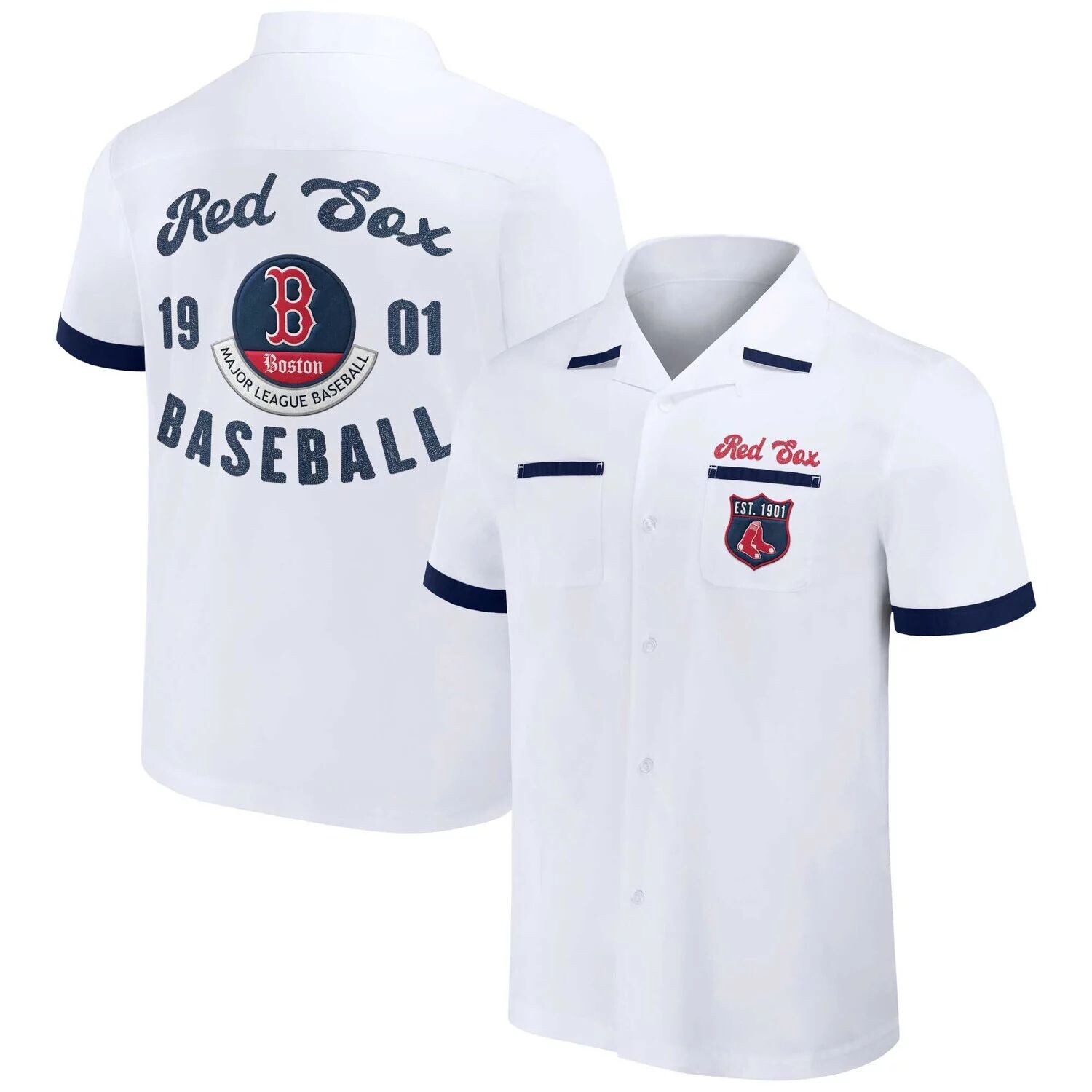 Мужская рубашка на пуговицах Darius Rucker Collection от Fanatics White Boston Red Sox Bowling
Мужская рубашка на пуговицах Darius Rucker Collection от Fanatics White Boston Red Sox Bowling