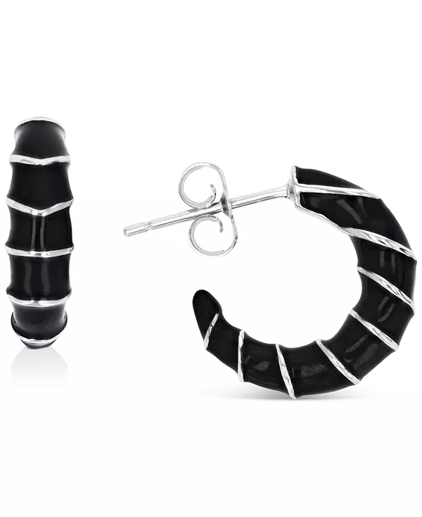 Серьги-Кольца с эмалью из стерлингового серебра или 14-каратного золота поверх стерлингового серебра, 0,63 дюйма Macy'S, black/silver
Серьги-Кольца с эмалью из стерлингового серебра или 14-каратного золота поверх стерлингового серебра, 0,63 дюйма Macy'S, black/silver