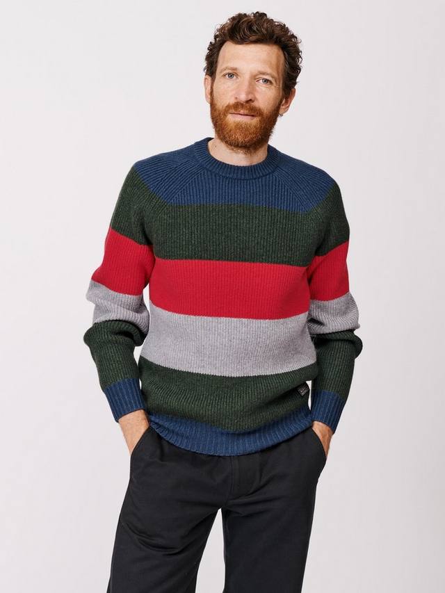 Вязаный свитер с круглым вырезом и полоской Pitt Block Aubin, Grey/Multi
Вязаный свитер с круглым вырезом и полоской Pitt Block Aubin, Grey/Multi