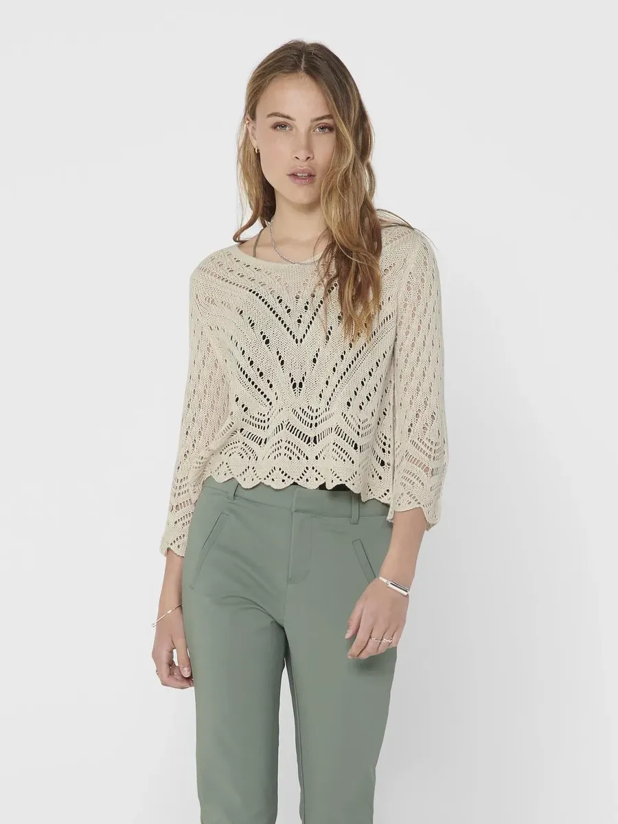 Вязаный свитер JDY "JDYNEW SUN 3/4 CORPPED PULLOVER KNT NOOS", цвет Tapioca
Вязаный свитер JDY "JDYNEW SUN 3/4 CORPPED PULLOVER KNT NOOS", цвет Tapioca