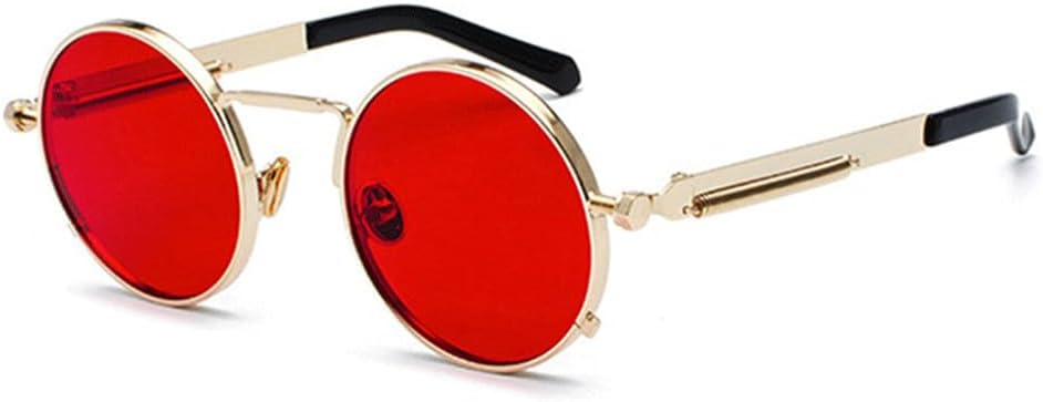 Панк-солнцезащитные очки для мужчин и женщин, ретро, круглые, в стиле «паровой ковер», маленькие круглые, винтажные, в металлической оправе, очки для вождения KTUCN, Gold Red
Панк-солнцезащитные очки для мужчин и женщин, ретро, круглые, в стиле «паровой ковер», маленькие круглые, винтажные, в металлической оправе, очки для вождения KTUCN, Gold Red