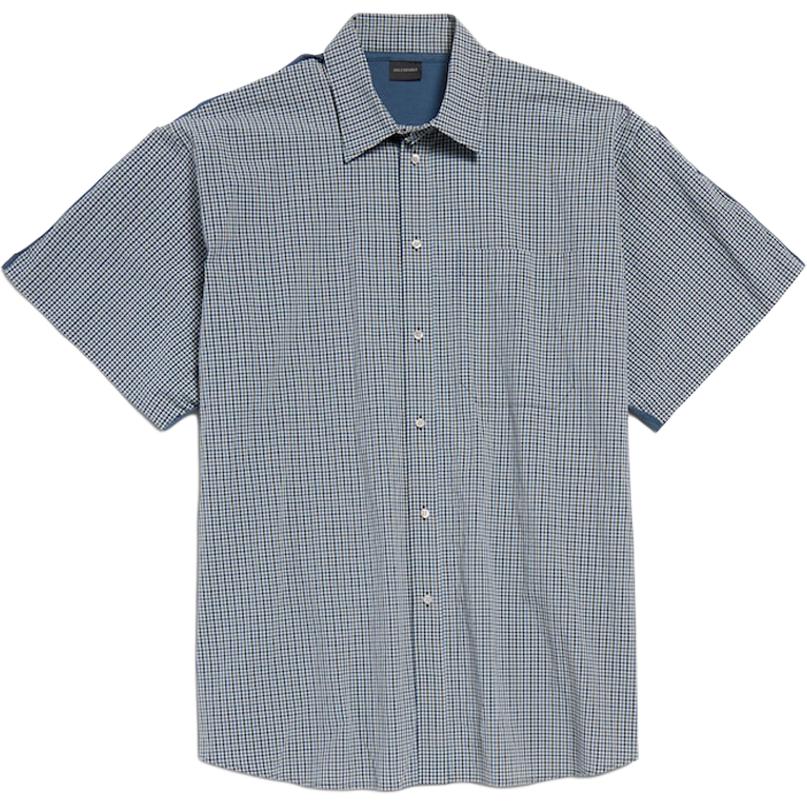 Гибридная рубашка в клетку с потертостями Balenciaga, бежевый синий mixed
Гибридная рубашка в клетку с потертостями Balenciaga, бежевый синий mixed