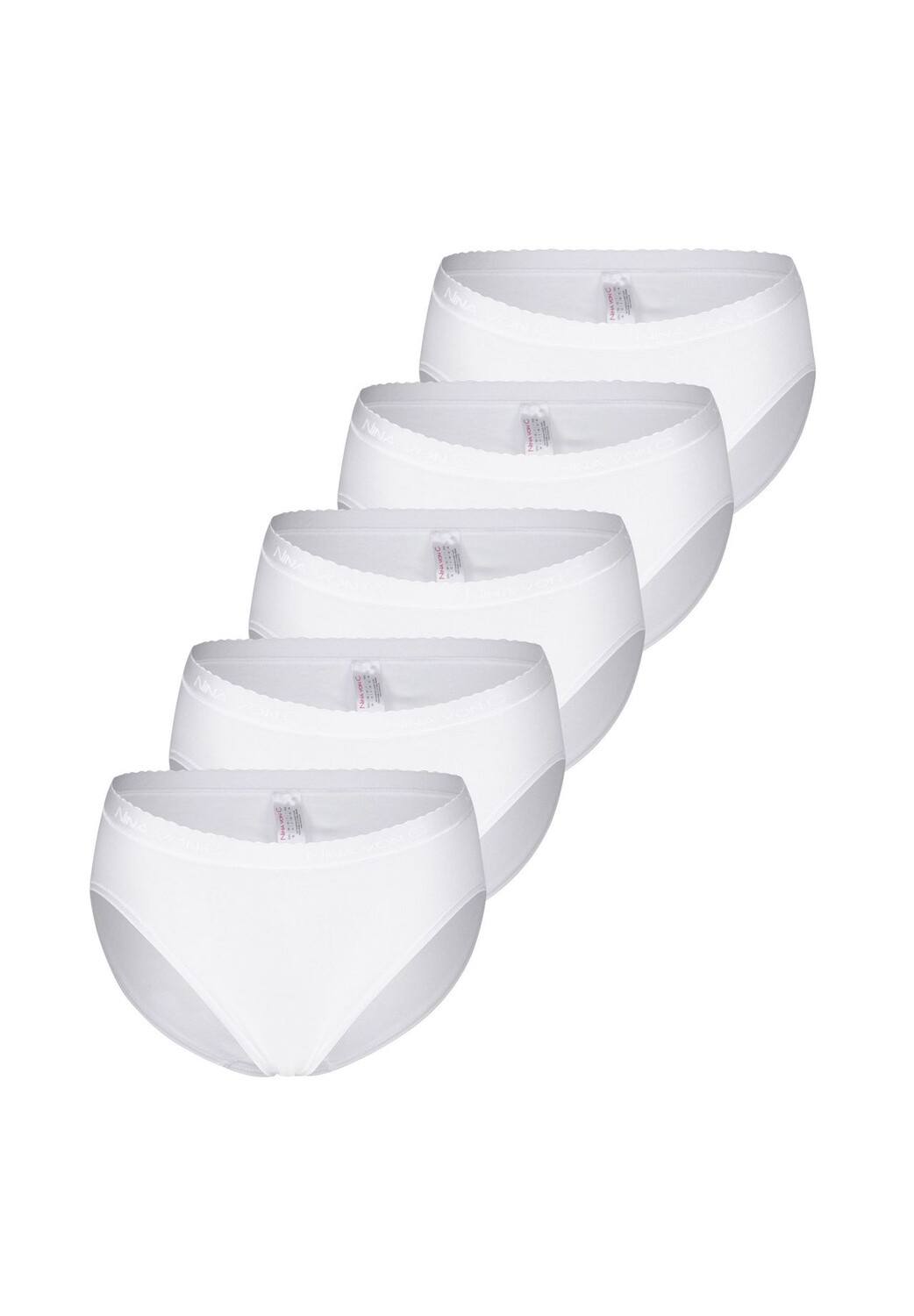 Трусики миди, набор из 5 базовых шт Nina von C.
Трусики миди, набор из 5 базовых шт Nina von C.