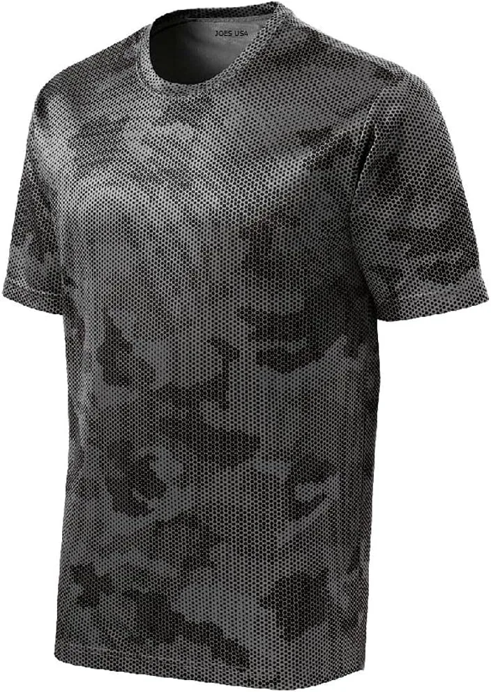 Joe's USA мужская футболка CamoHex All Sport с влагоотводящими свойствами, размеры XS-4XL
Joe's USA мужская футболка CamoHex All Sport с влагоотводящими свойствами, размеры XS-4XL