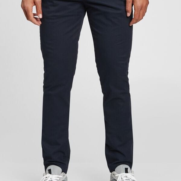 Брюки-Чиносы skinny-fit из эластичного хлопка Gap, синий 
Брюки-Чиносы skinny-fit из эластичного хлопка Gap, синий