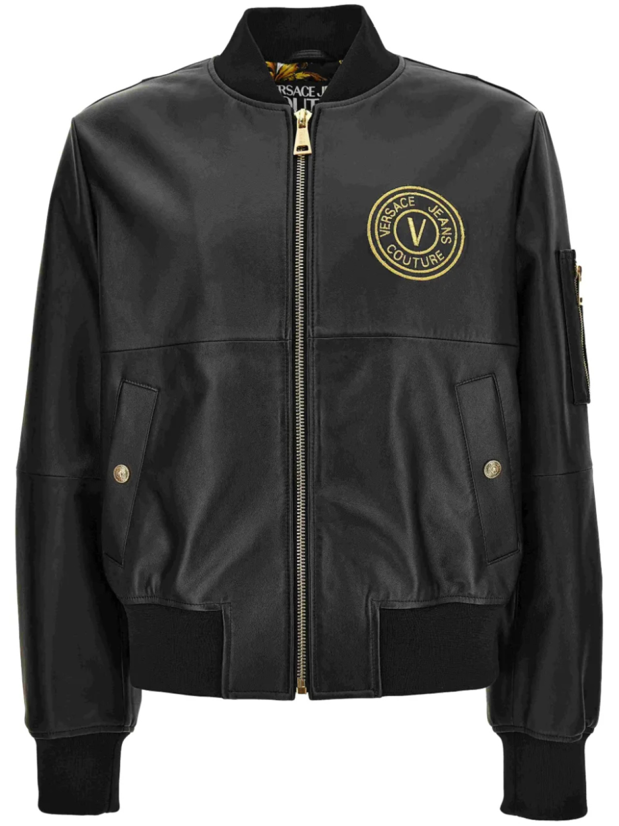 Versace Jeans Couture кожаная куртка на молнии, черный
Versace Jeans Couture кожаная куртка на молнии, черный