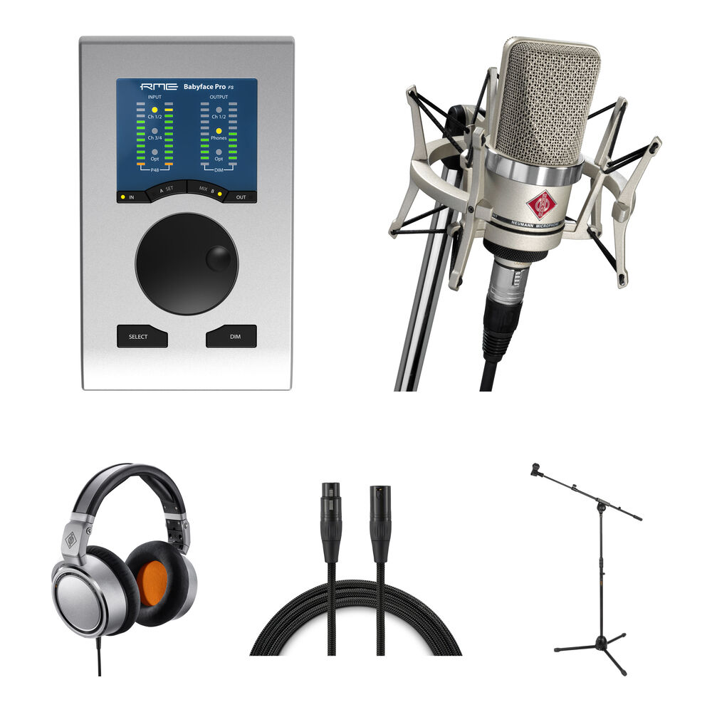 Аудиоинтерфейс RME Babyface Pro FS Kit with Interface, Neumann TLM-102 Mic,
Аудиоинтерфейс RME Babyface Pro FS Kit with Interface, Neumann TLM-102 Mic,