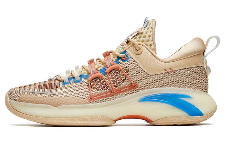 ANTA Мужские баскетбольные кроссовки низкие бежево-коричневые с синим
ANTA Мужские баскетбольные кроссовки низкие бежево-коричневые с синим