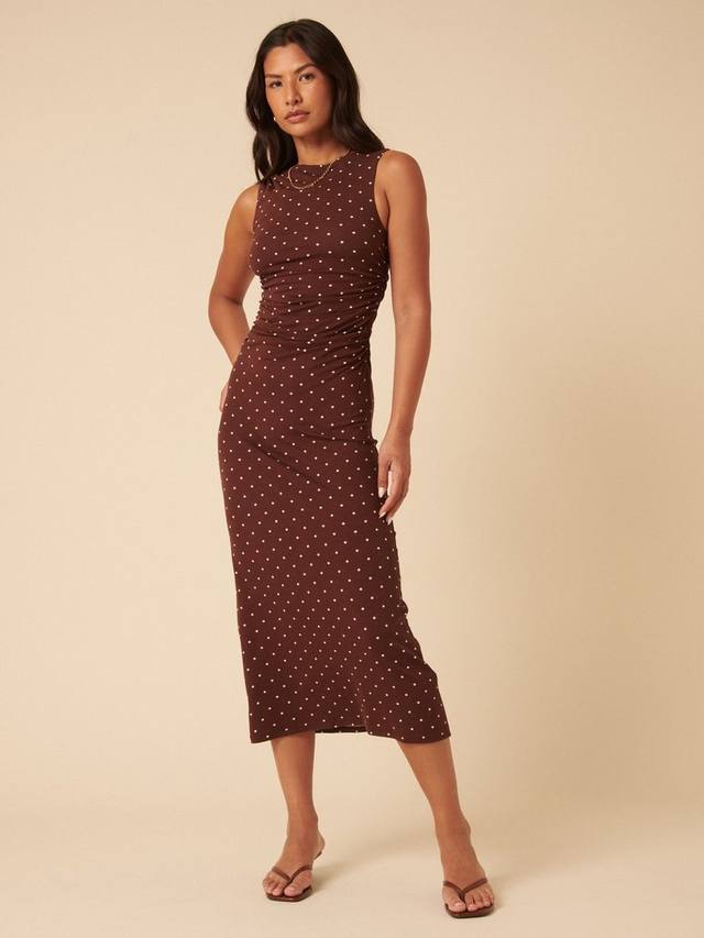 Платье миди Laurella без рукавов в горошек из хлопковой смеси Nobody's Child, Brown
Платье миди Laurella без рукавов в горошек из хлопковой смеси Nobody's Child, Brown