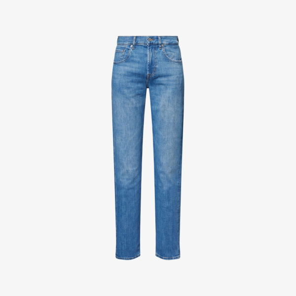 Джинсы узкие 7 For All Mankind Slimmy с накладкой, синий
Джинсы узкие 7 For All Mankind Slimmy с накладкой, синий