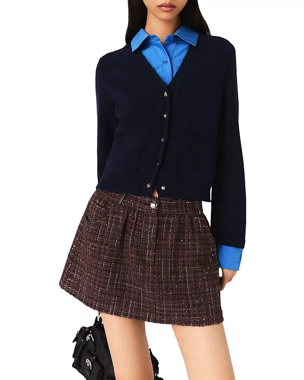 Мадридский многослойный кардиган Maje, синий
Мадридский многослойный кардиган Maje, синий