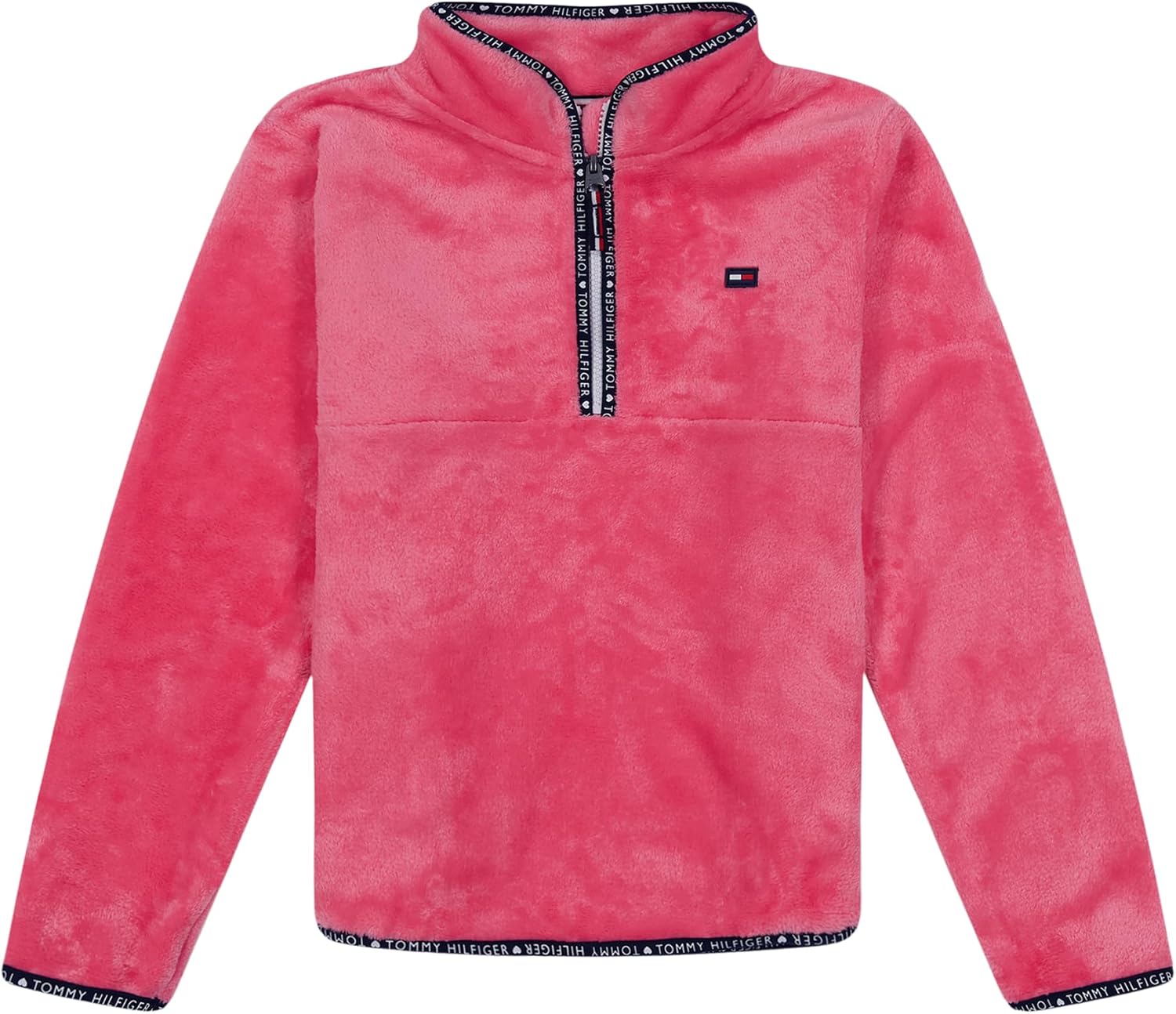 Толстовка Tommy Hilfiger для девочек с длинным рукавом и застежкой-молнией на четверть дюйма, флисовый свитер, Hot Pink
Толстовка Tommy Hilfiger для девочек с длинным рукавом и застежкой-молнией на четверть дюйма, флисовый свитер, Hot Pink