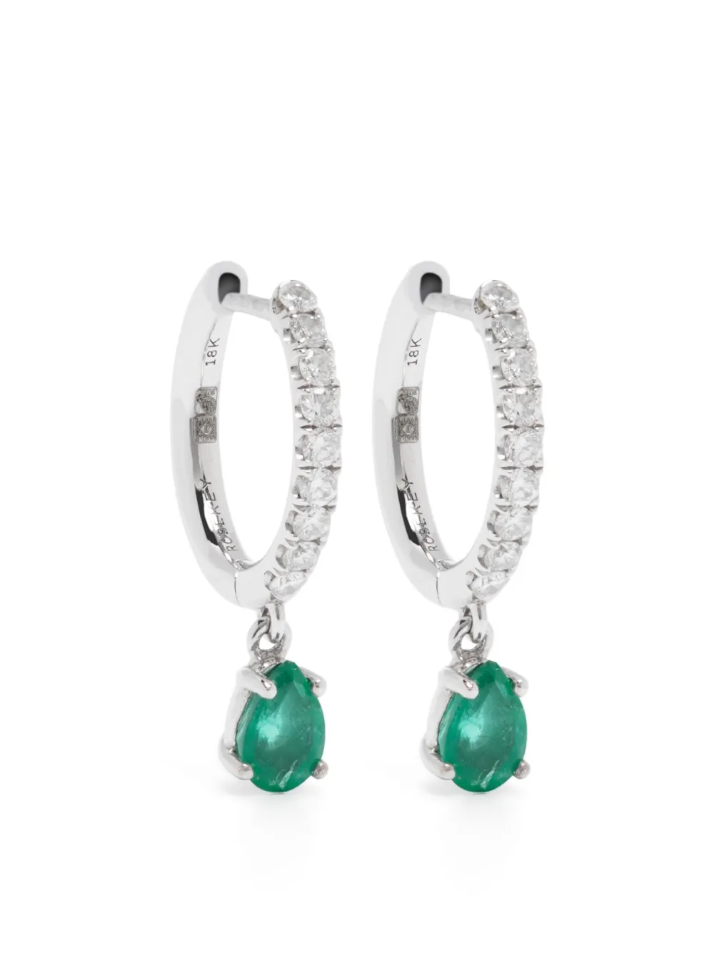 Серьги из белого золота с изумрудами ROSEKEY, серебяный
Серьги из белого золота с изумрудами ROSEKEY, серебяный