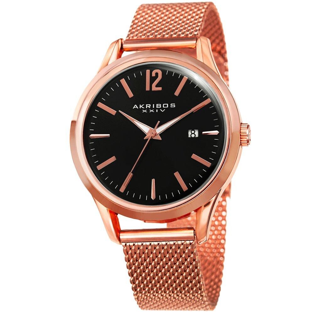 AK920 Повседневные часы в круглом корпусе Akribos, черный
AK920 Повседневные часы в круглом корпусе Akribos, черный