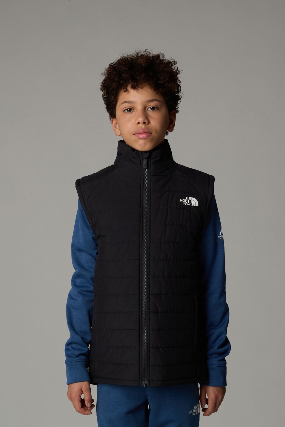 Мальчики никогда не перестают носить синтетические жилеты The North Face, черный