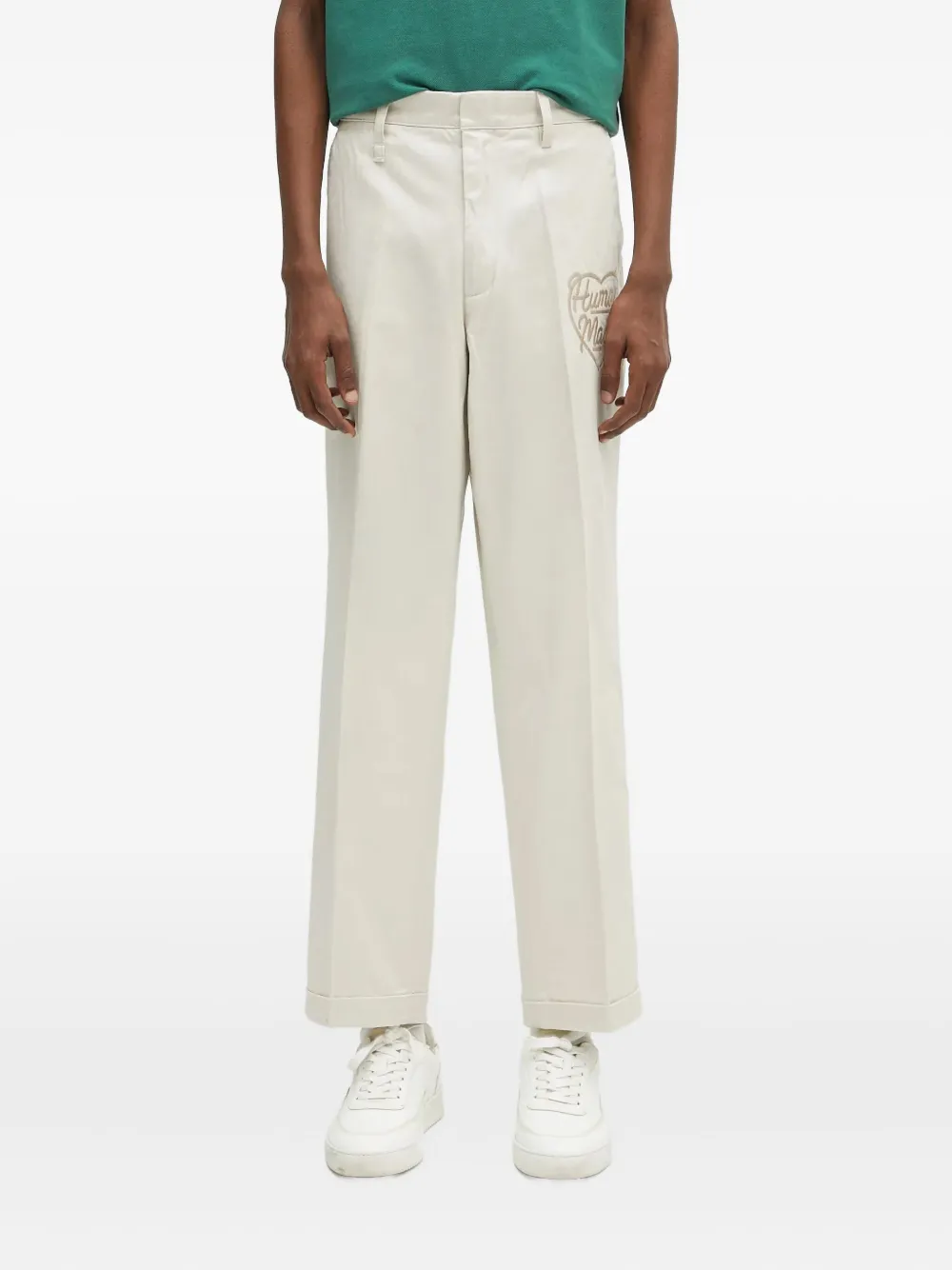 Брюки с вышивкой и складками Human Made, нейтральный
Брюки с вышивкой и складками Human Made, нейтральный