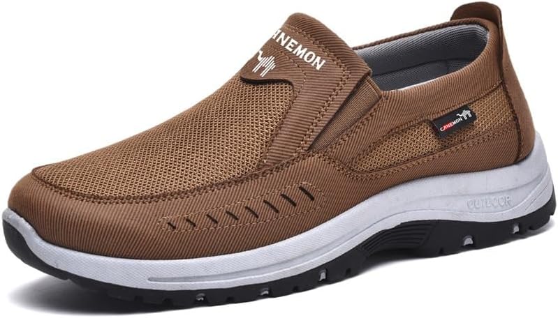 Мужские слипоны для ходьбы, легкие и комфортные дышащие лоферы, нескользящие туристические туфли Canemon, Brown-1
Мужские слипоны для ходьбы, легкие и комфортные дышащие лоферы, нескользящие туристические туфли Canemon, Brown-1
