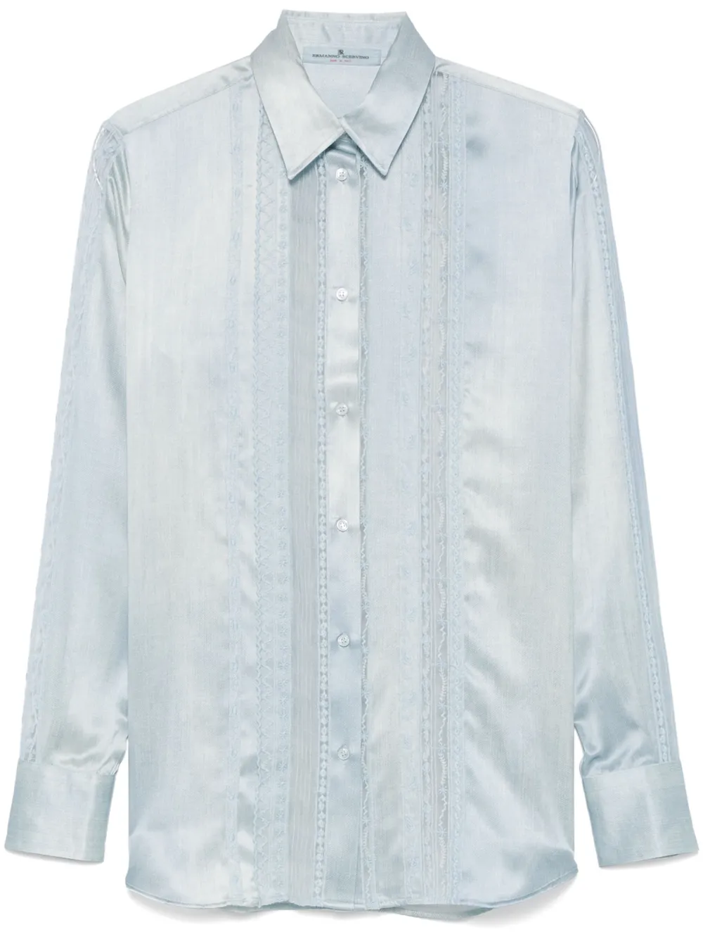 Рубашка с вышивкой Ermanno Scervino, синий
Рубашка с вышивкой Ermanno Scervino, синий