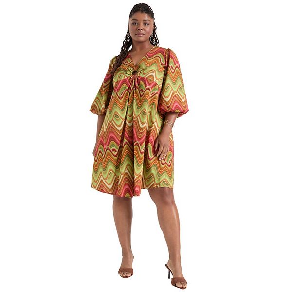 Женское платье-рубашка June + vie plus size ring cut out poplin June & Vie
Женское платье-рубашка June + vie plus size ring cut out poplin June & Vie