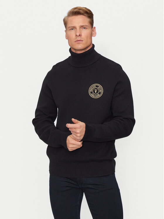 Свитер с высоким воротником обычного кроя Versace Jeans Couture, черный
Свитер с высоким воротником обычного кроя Versace Jeans Couture, черный