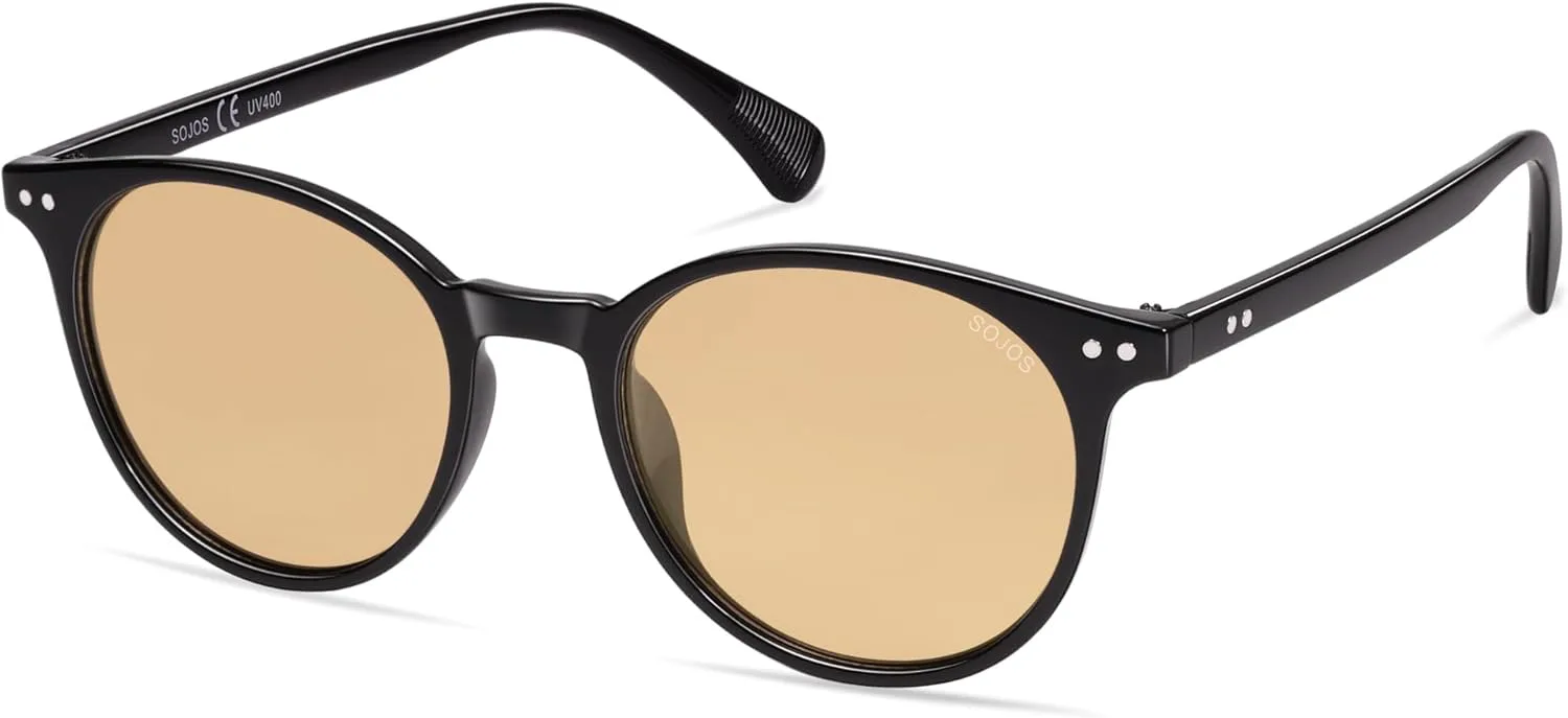 Солнцезащитные очки SOJOS маленькие круглые классические поляризованные для женщин и мужчин, винтажный стиль, линзы UV400, май, SJ2113, Shiny Black/Light Brown
Солнцезащитные очки SOJOS маленькие круглые классические поляризованные для женщин и мужчин, винтажный стиль, линзы UV400, май, SJ2113, Shiny Black/Light Brown