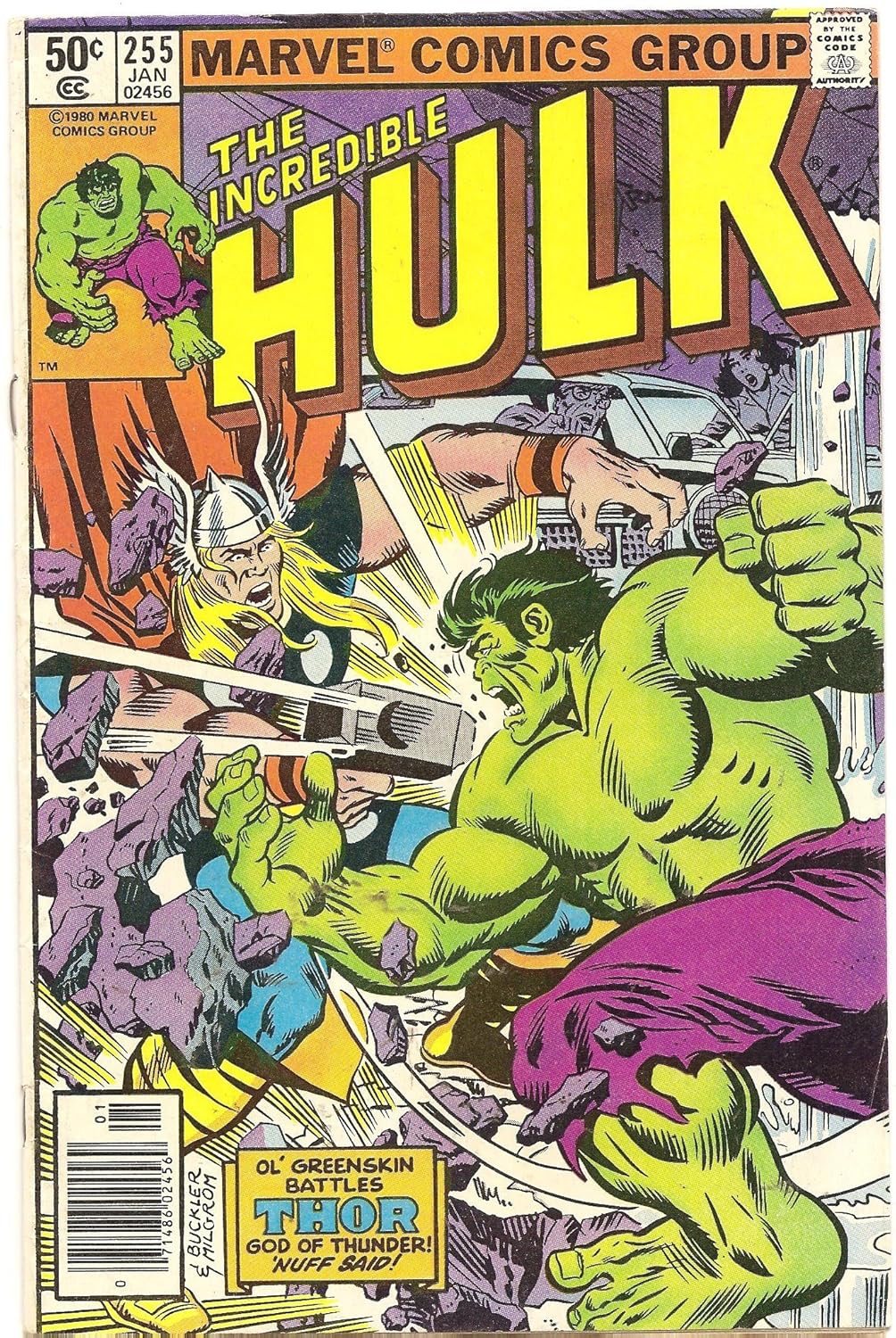 The Incredible Hulk #255 (Thunder Under The East River!) (Marvel Comics)
The Incredible Hulk #255 (Thunder Under The East River!) (Marvel Comics)