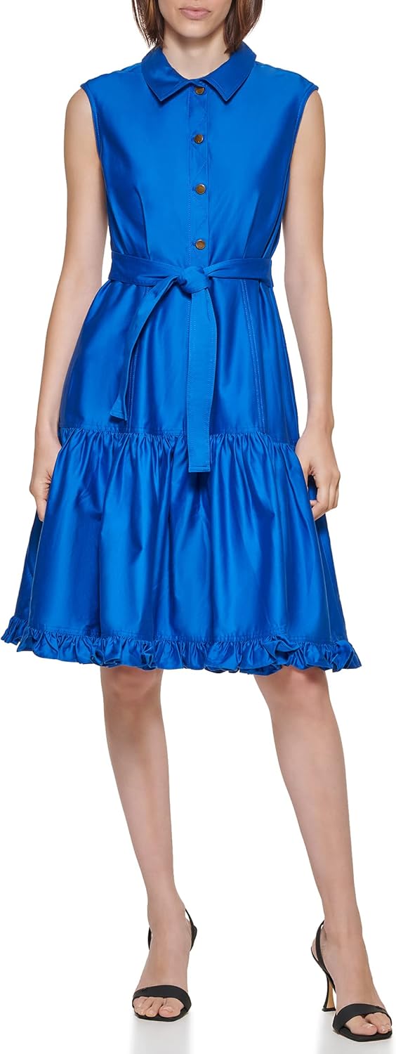 Женское платье Calvin Klein с воротником и поясом, имитацией запаха, Capri
Женское платье Calvin Klein с воротником и поясом, имитацией запаха, Capri