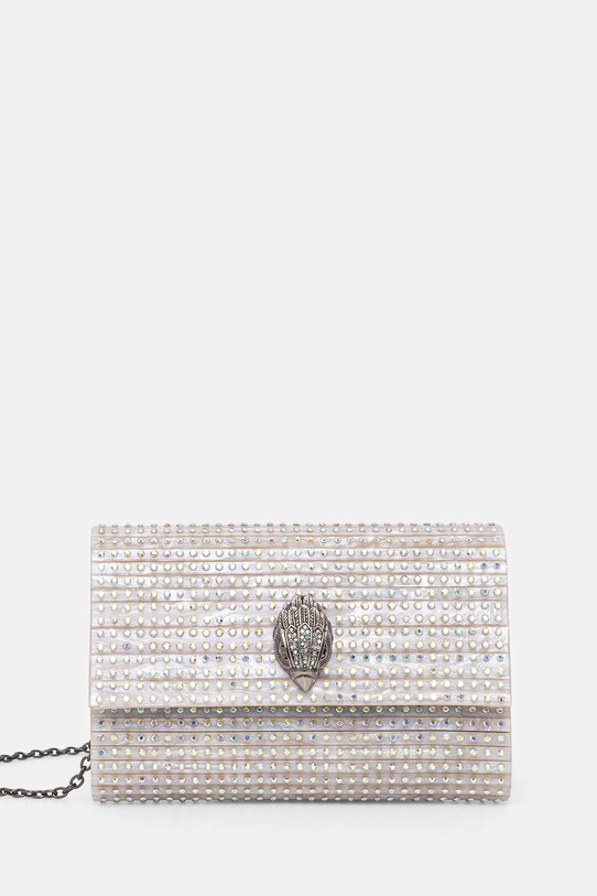 Кожаный клатч Kurt Geiger London, серебряный
Кожаный клатч Kurt Geiger London, серебряный