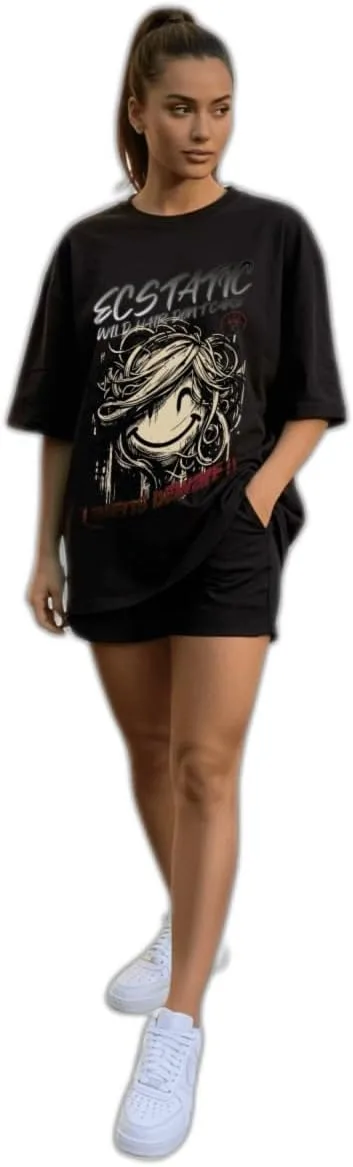 G West Женская Футболка Ecstatic Oversized
G West Женская Футболка Ecstatic Oversized