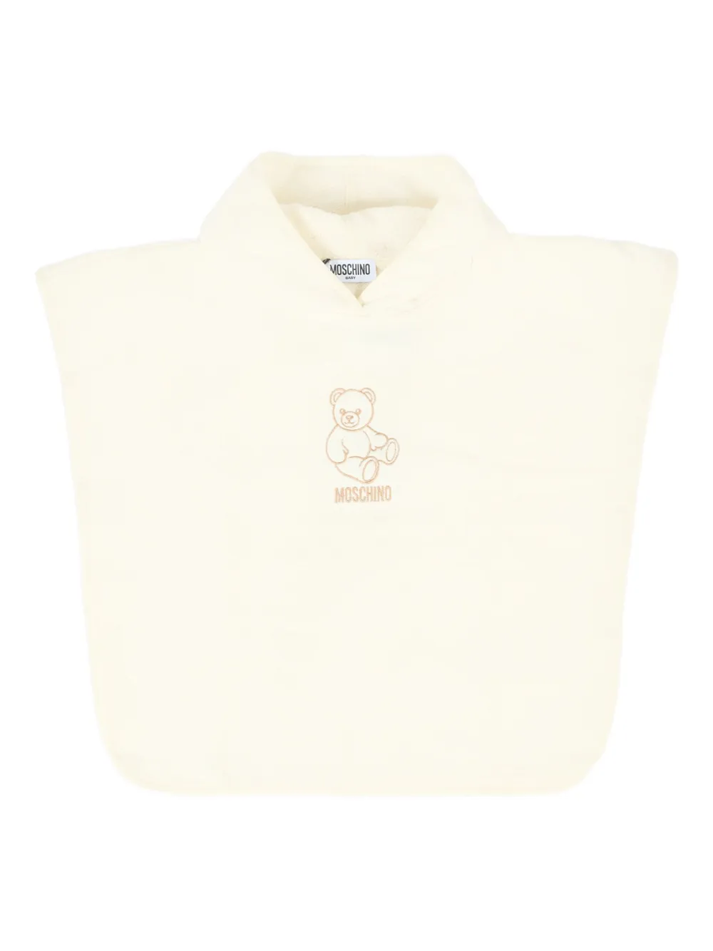 Топ с высоким воротом, расшитый мишкой Тедди Moschino Kids, нейтральный 
Топ с высоким воротом, расшитый мишкой Тедди Moschino Kids, нейтральный