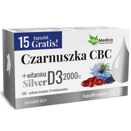 Черный тмин Cbc Silver, 75 капсул Ekamedica
Черный тмин Cbc Silver, 75 капсул Ekamedica