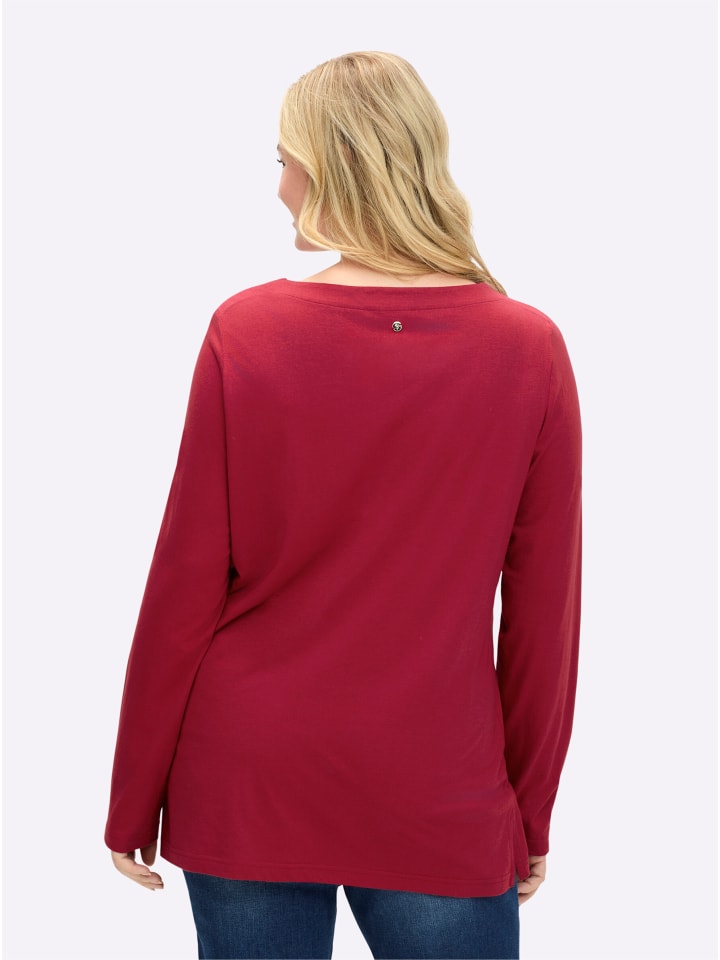 Рубашка с длинными рукавами с принтом вишневого и серебристого цветов sheego
Рубашка с длинными рукавами с принтом вишневого и серебристого цветов sheego