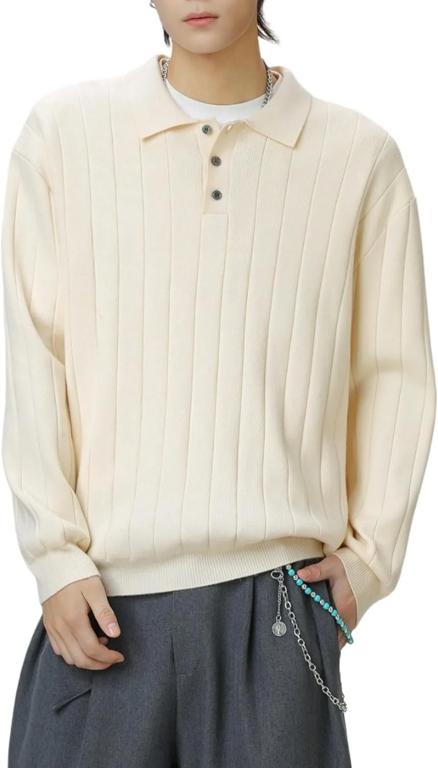 Мужской свитер POHADON с воротником и рельефной вязкой
Мужской свитер POHADON с воротником и рельефной вязкой