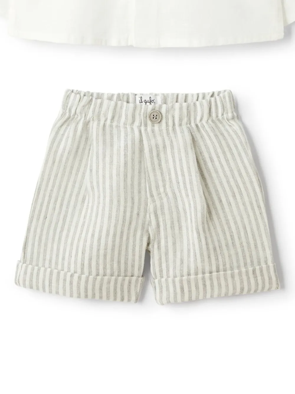 Шорты в полоску Il Gufo, белый 
Шорты в полоску Il Gufo, белый