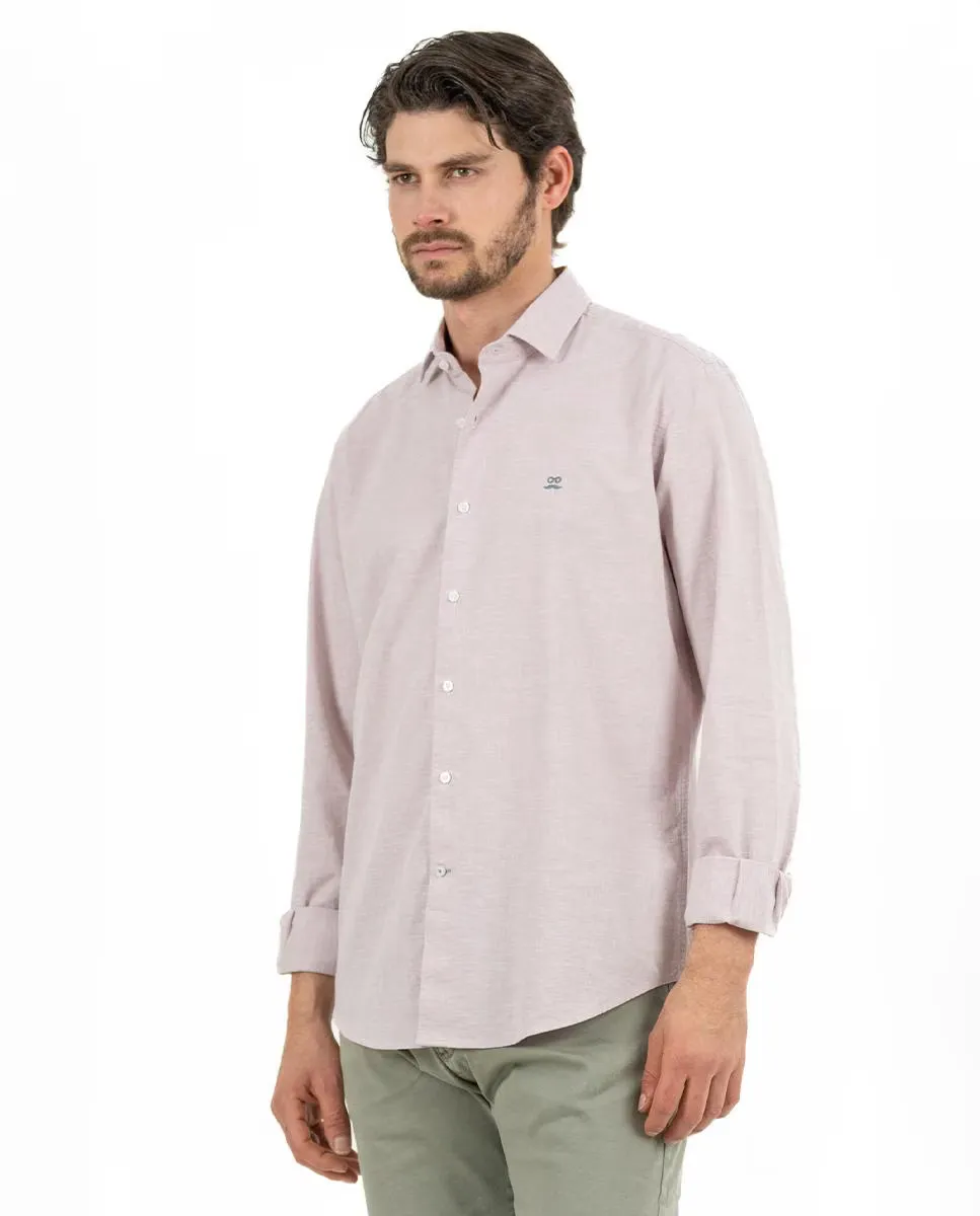 Обычная мужская хлопковая рубашка в однотонном исполнении Makarthy, цвет Rosa claro
Обычная мужская хлопковая рубашка в однотонном исполнении Makarthy, цвет Rosa claro