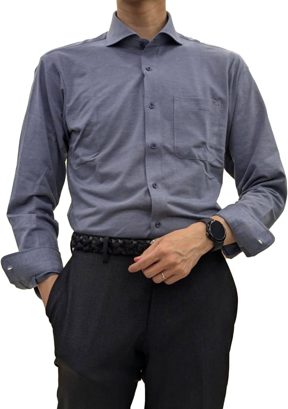 Мужская деловая трикотажная рубашка AOKI с длинным рукавом, не требует глажки, удобная эластичная рубашка-поло для деловой и повседневной носки, темно-синий
Мужская деловая трикотажная рубашка AOKI с длинным рукавом, не требует глажки, удобная эластичная рубашка-поло для деловой и повседневной носки, темно-синий