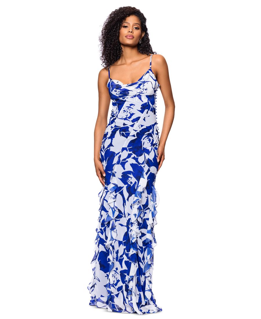 Женское платье с воротником-хомутом, отделкой пуговицами и оборками Betsy & Adam, Navy/Royal
Женское платье с воротником-хомутом, отделкой пуговицами и оборками Betsy & Adam, Navy/Royal