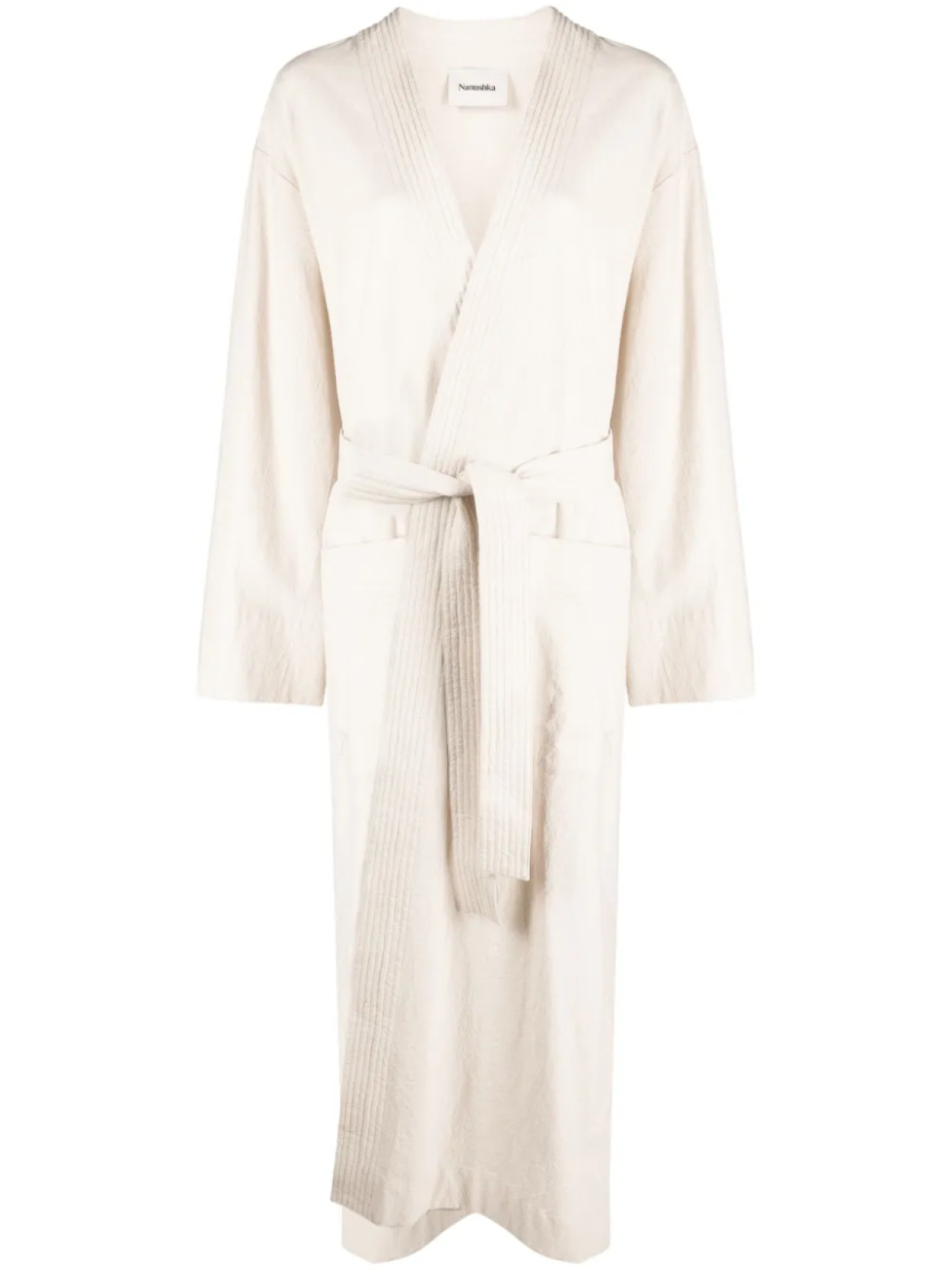 Nanushka платье с широкими рукавами и отделкой в рубчик, нейтральный
Nanushka платье с широкими рукавами и отделкой в рубчик, нейтральный