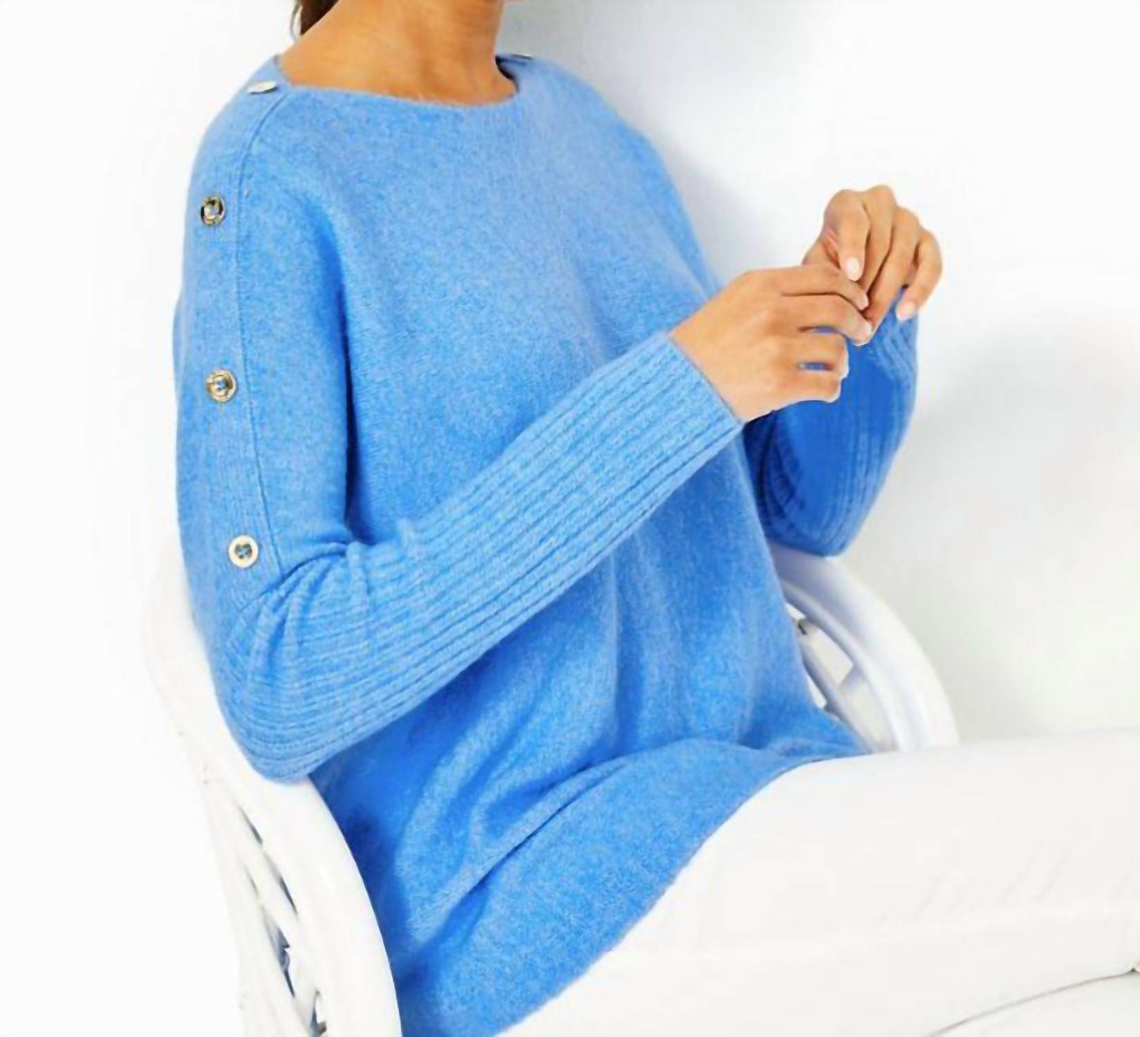 Арна свитер с лодочкой в теплом оттенке абакской лазури Lilly Pulitzer, синий
Арна свитер с лодочкой в теплом оттенке абакской лазури Lilly Pulitzer, синий