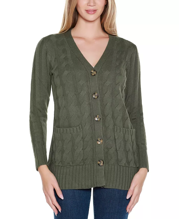 Женский кардиган с косами на пуговицах спереди Belldini, зеленый
Женский кардиган с косами на пуговицах спереди Belldini, зеленый