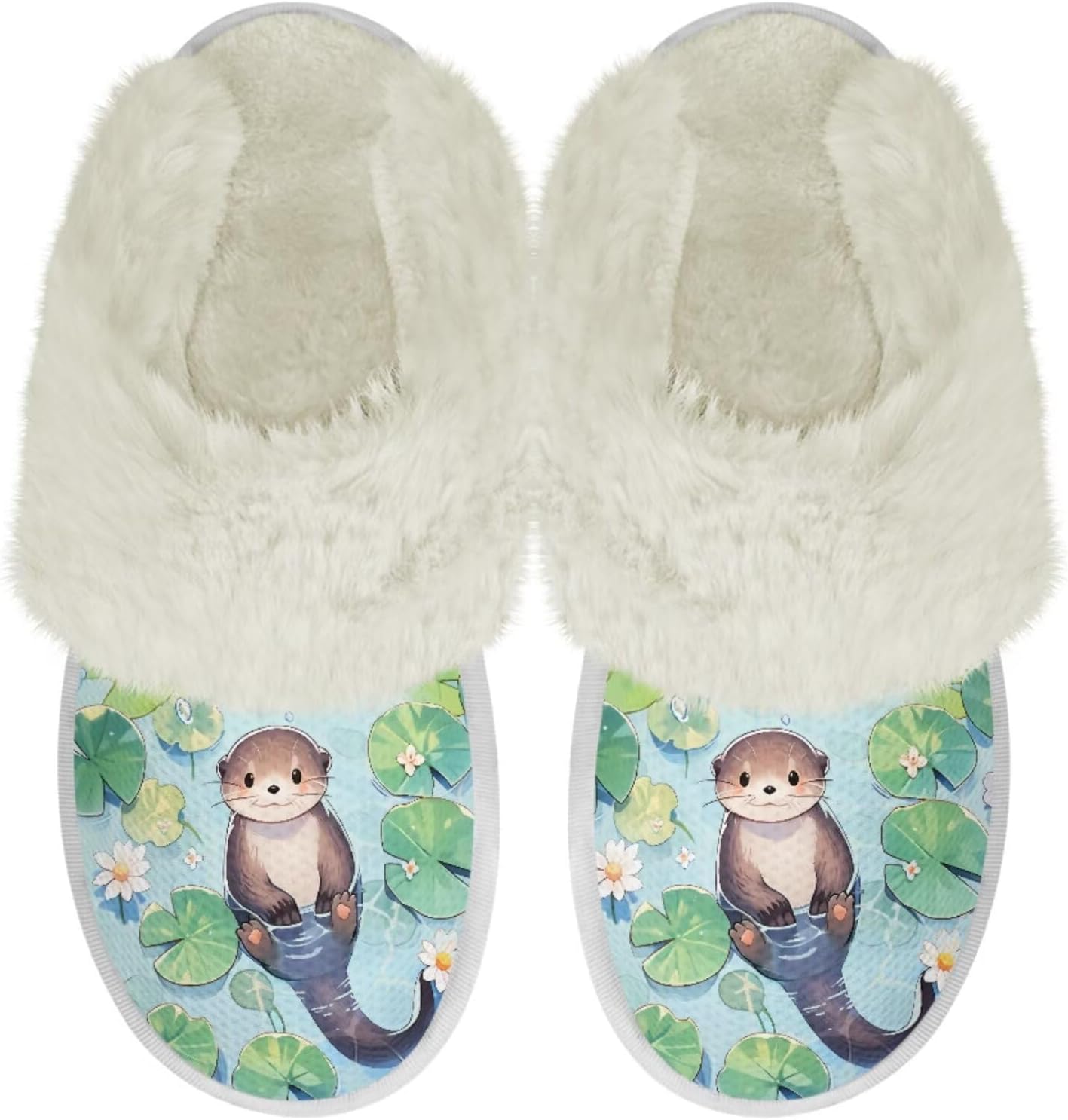 Женские и мужские тапочки с мехом, легкие домашние тапочки с противоскользящей подошвой, повседневная обувь для дома Chririnla, Otter
Женские и мужские тапочки с мехом, легкие домашние тапочки с противоскользящей подошвой, повседневная обувь для дома Chririnla, Otter