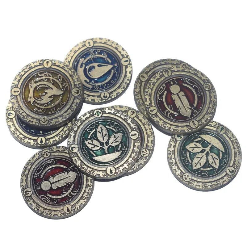 Набор жетонов энергии из 64 металлических монет для игры «Времена года» RGFK
Набор жетонов энергии из 64 металлических монет для игры «Времена года» RGFK