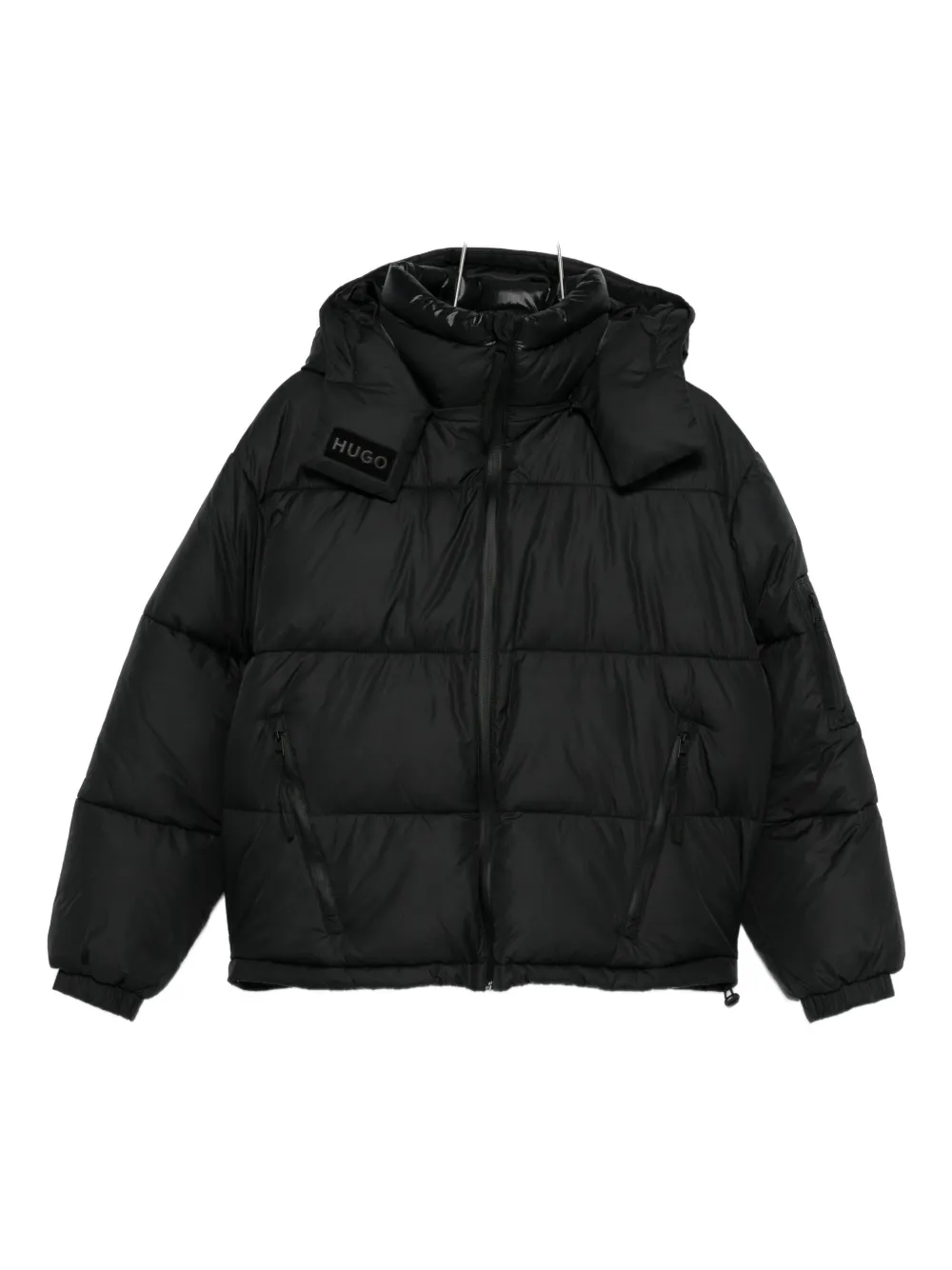 Пуховик со съемным капюшоном Hugo, черный
Пуховик со съемным капюшоном Hugo, черный