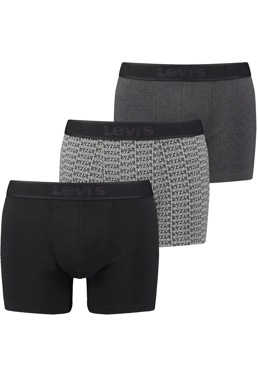 Боксеры Levi's (3 шт. в упаковке) с широким поясом с логотипом, цвет Black Grey Combo
Боксеры Levi's (3 шт. в упаковке) с широким поясом с логотипом, цвет Black Grey Combo
