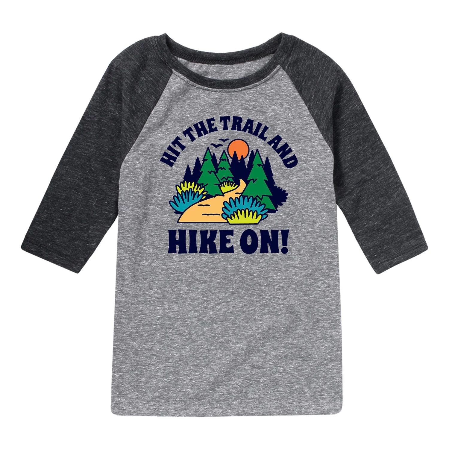 Футболка реглан с рисунком "Hit The Trail Hike On" для мальчиков 8–20 лет Licensed Character 
Футболка реглан с рисунком "Hit The Trail Hike On" для мальчиков 8–20 лет Licensed Character