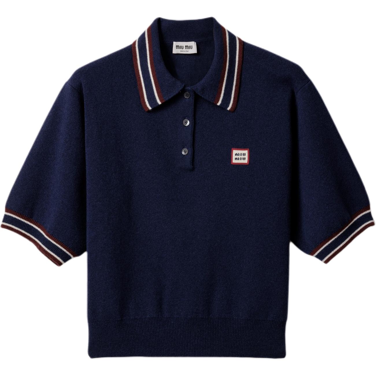 MIU MIU Шерстяной и кашемировый поло свитер navy
MIU MIU Шерстяной и кашемировый поло свитер navy