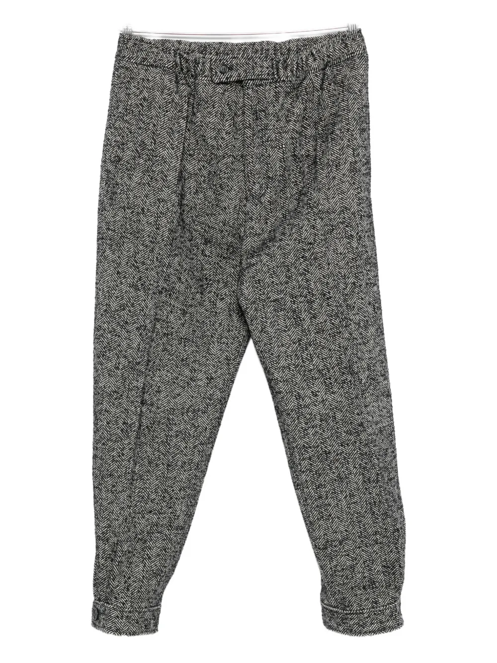 Брюки с эластичными манжетами в елочку Lanvin, черный
Брюки с эластичными манжетами в елочку Lanvin, черный