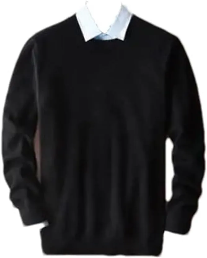 Классический мужской свитер с круглым вырезом
Классический мужской свитер с круглым вырезом