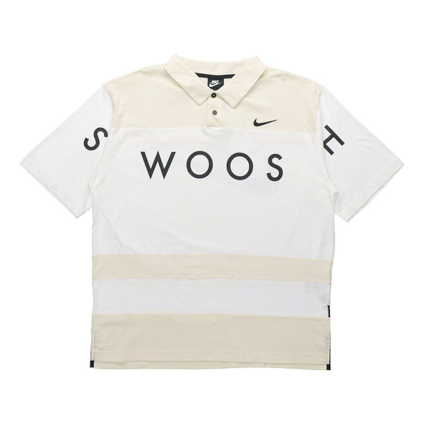 Футболка sportswear swoosh logo printing contrasting colors loose polo shirt white Nike, белый 
Футболка sportswear swoosh logo printing contrasting colors loose polo shirt white Nike, белый